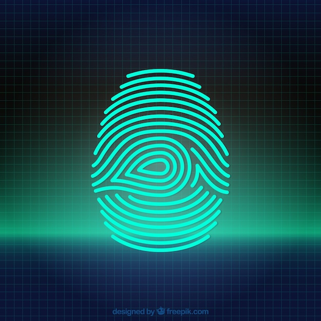 Free Vector digital fingerprint