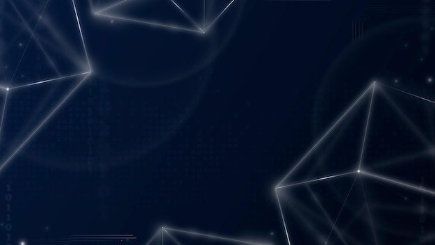 Free vector digital grid technology background vector in blue tone