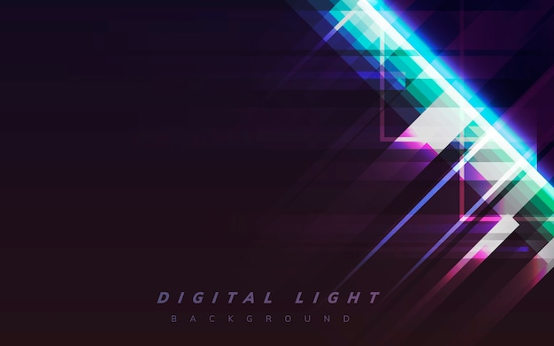 Free Vector digital light background