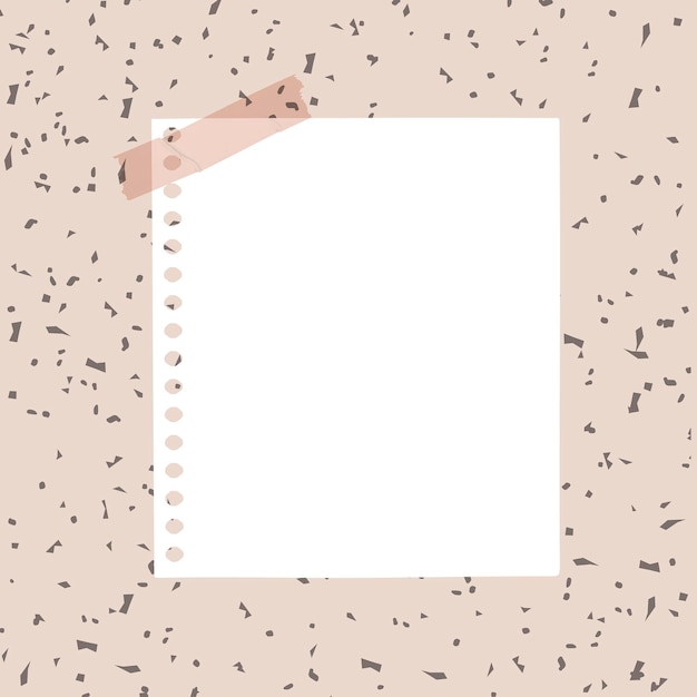 Free Vector digital note vector white paper element