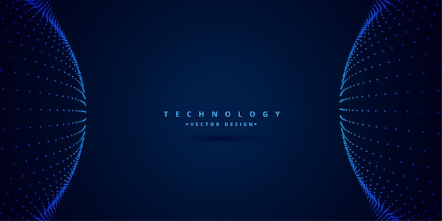 Free Vector digital science and technology style background 