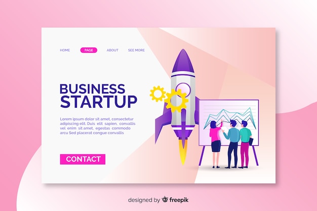 Digital start up landing page 