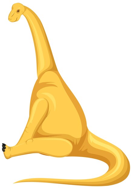 A dinosaur brontosaurus on white background