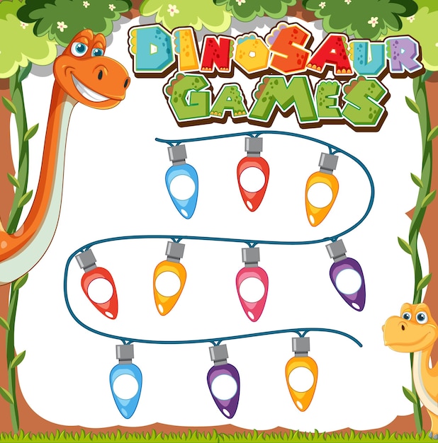 Free Vector dinosaur games for kids