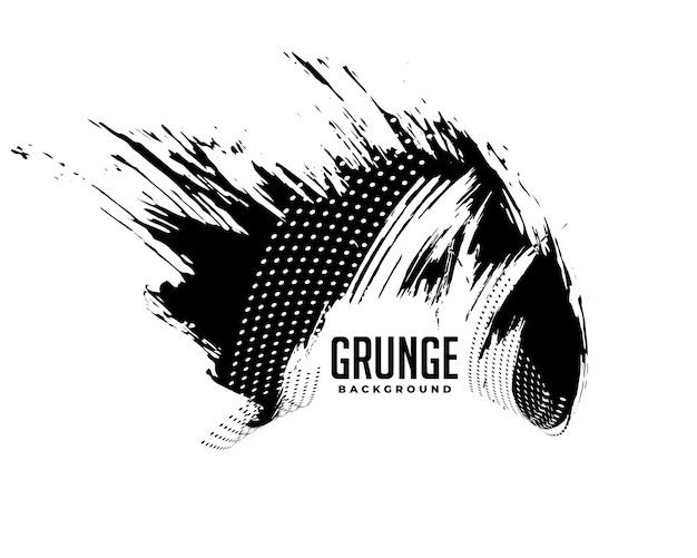 Free Vector dirty black splatter grunge texture background design