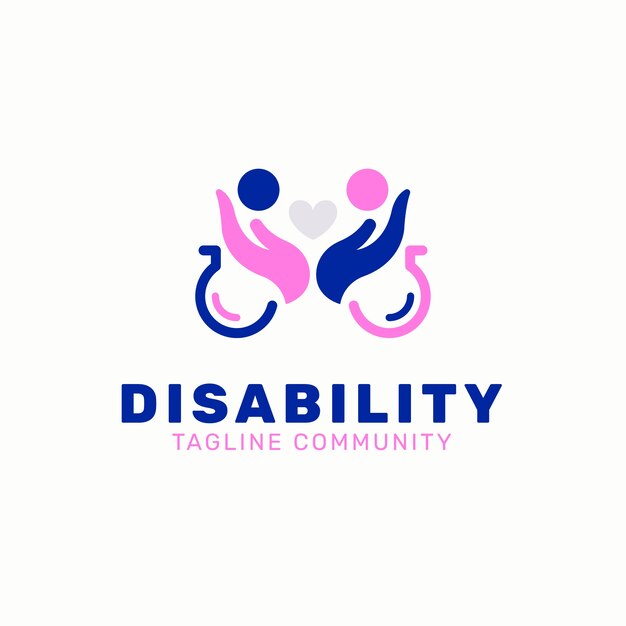 Disability  logo design template