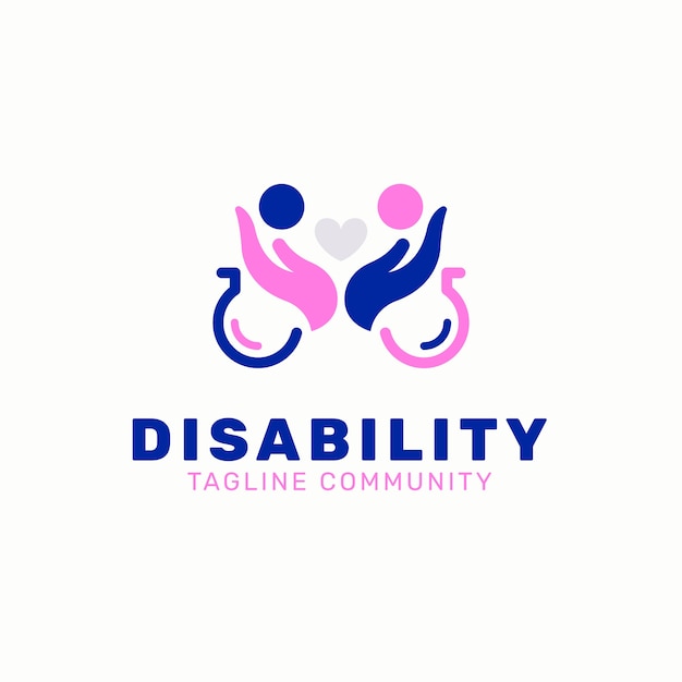 Disability  logo design template