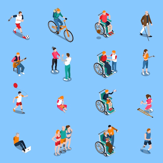 Disabled Persons Isometric Set