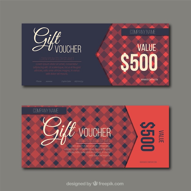 Discount coupons in retro style