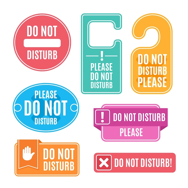 Do not disturb sign design