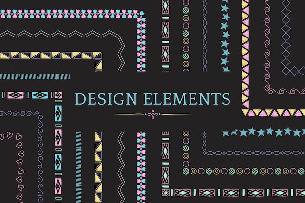 Free vector divider line design elements vector collection