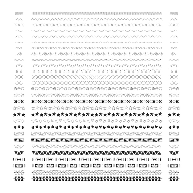 Divider line design elements vector collection