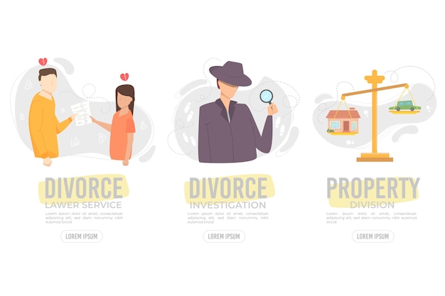 Divorce mediation onboarding screens