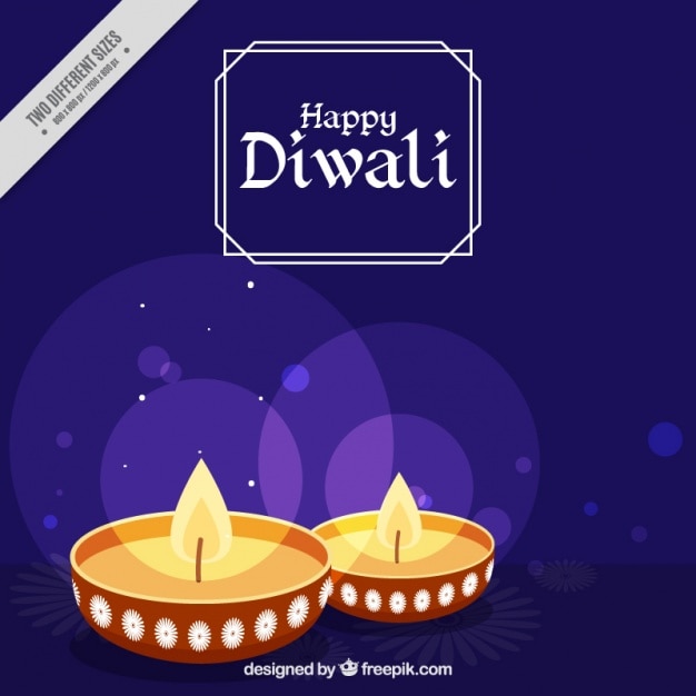 Free Vector diwali background bokeh