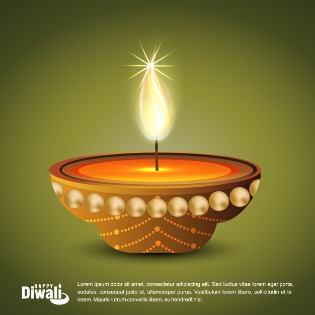 Free Vector diwali background design