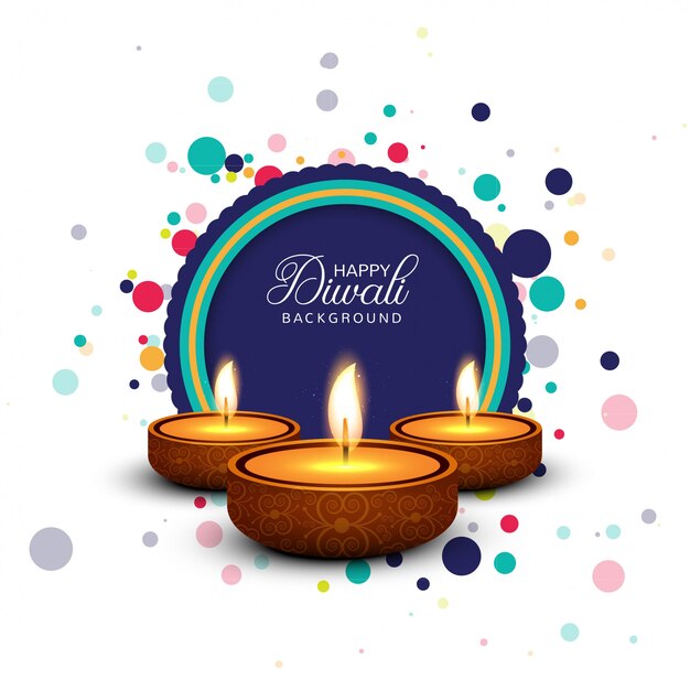 Diwali Festival Card Background Template Design