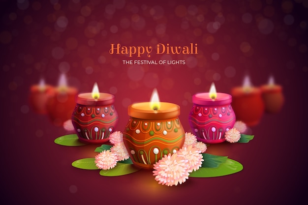 Diwali festival celebration background