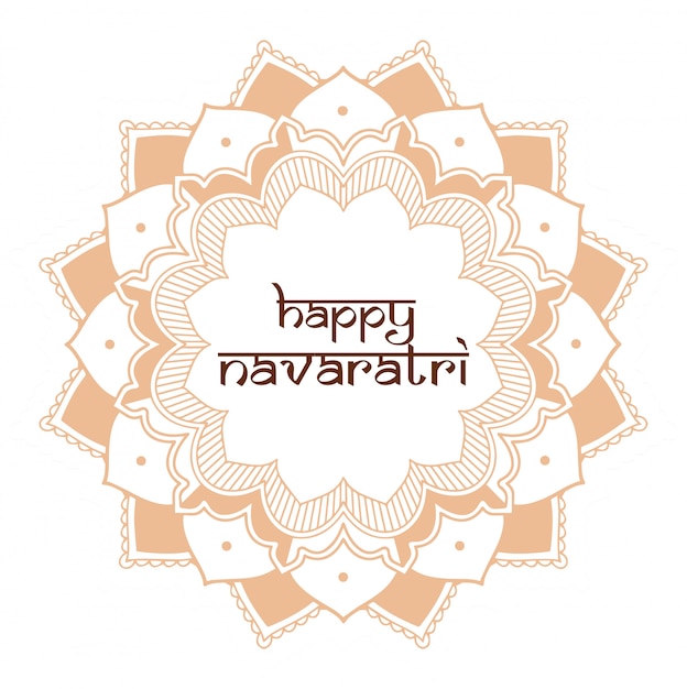 Free Vector diwali festival greeting card with mandala 