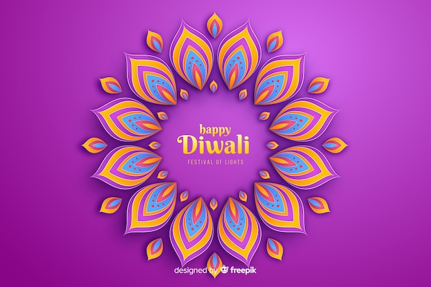 Diwali festive ornaments celebration background