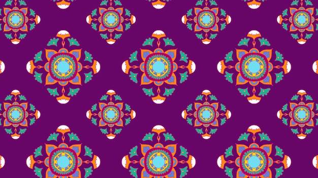 Free Vector diwali indian mandala vector pattern banner