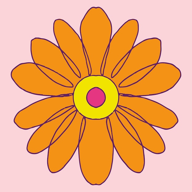 Diwali Indian rangoli vector flower design