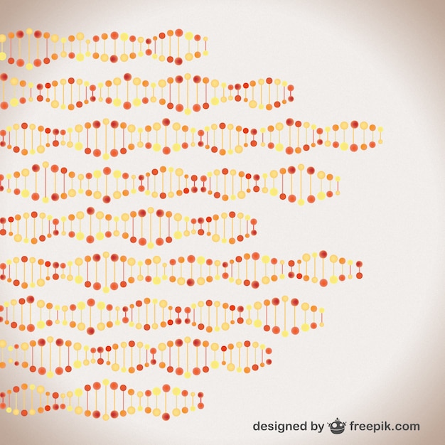 Free Vector dna chains background