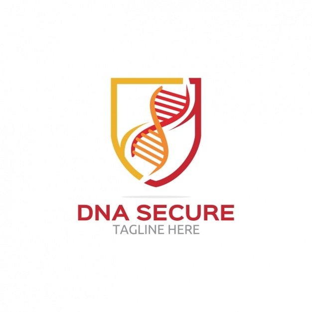 Free Vector dna secure logo