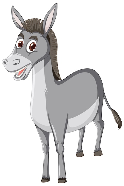 Donkey animal cartoon character