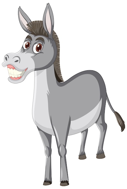 Donkey animal cartoon character