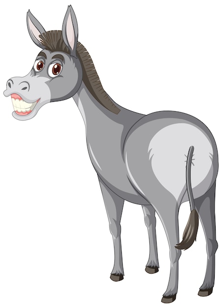 Donkey animal cartoon character