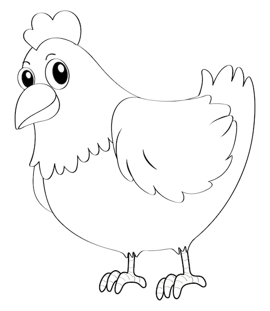 Doodle animal for hen