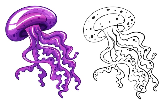 Doodle animal for jellyfish