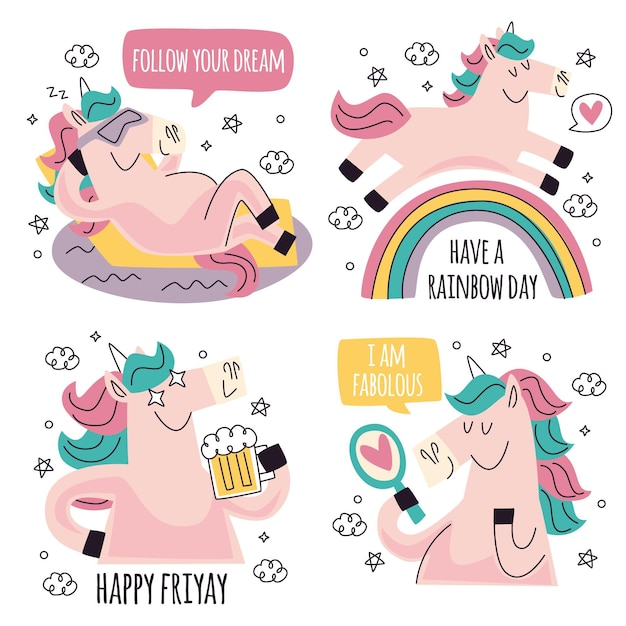 Doodle funny sticker pack