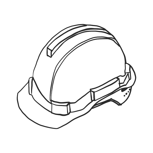 Free Vector doodle helmet vector