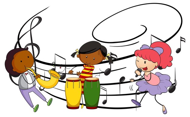 Doodle kids music band