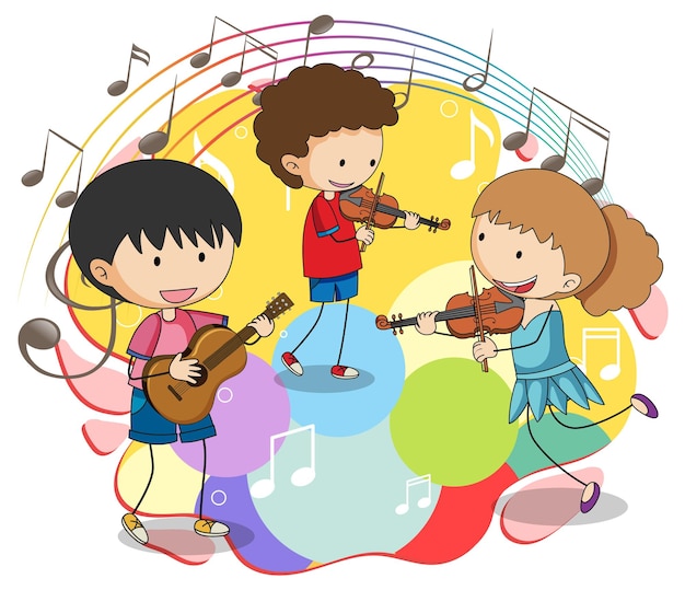 Doodle kids music band