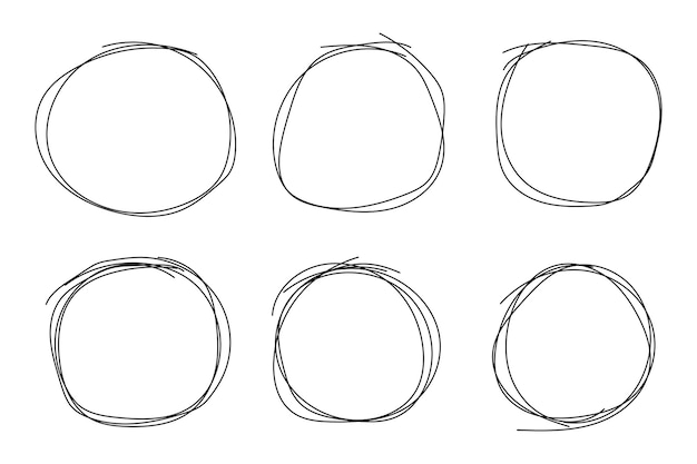 Free vector doodle lines rectangles