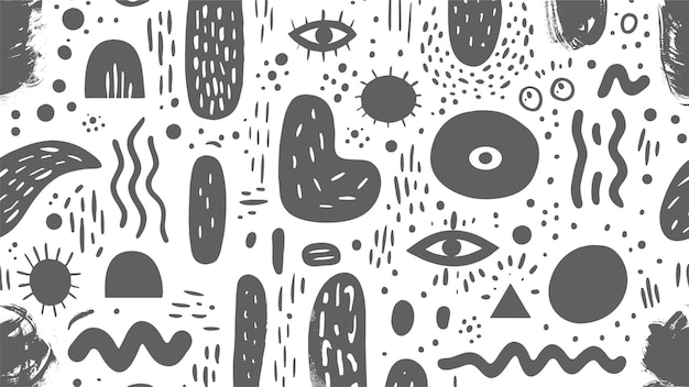 Free Vector doodle pattern