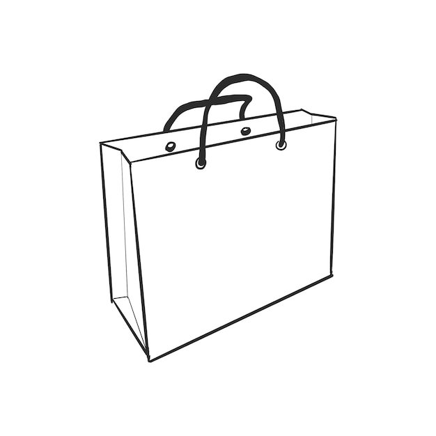 Free Vector doodle shopping bag