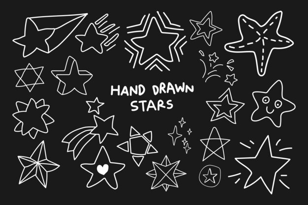 Doodle stars set