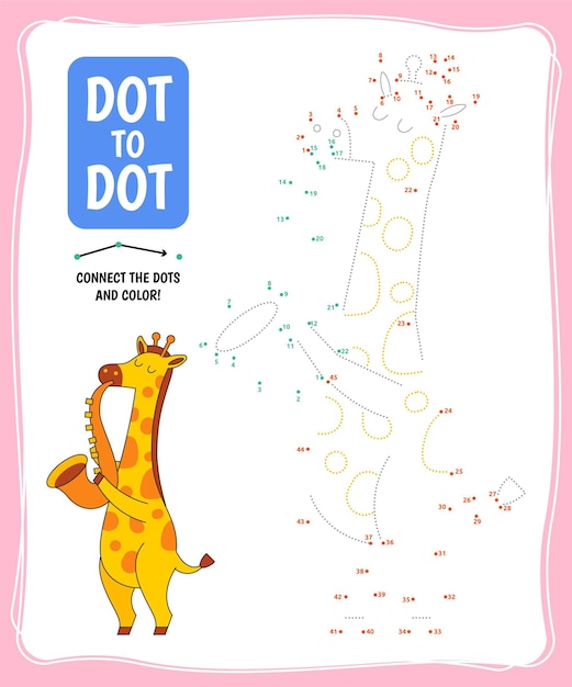 Dot to dot worksheet template