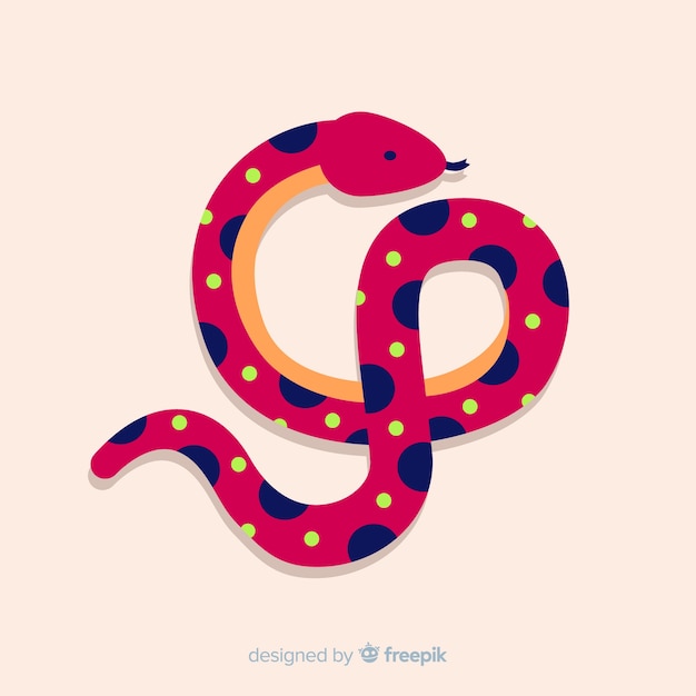 Free Vector dotted snake background