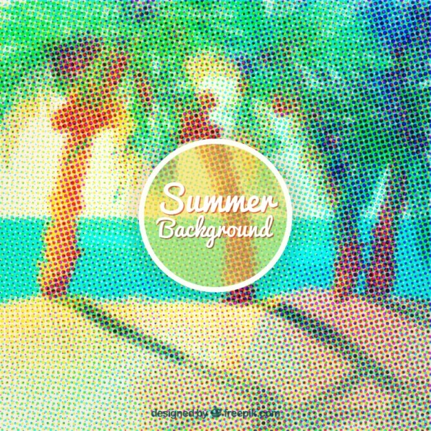 Free Vector dotted summer background