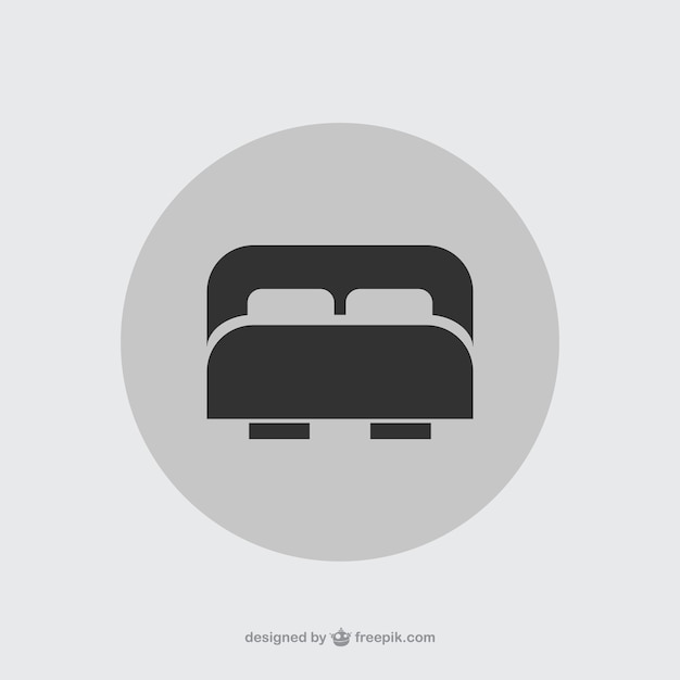 Free Vector double bed icon