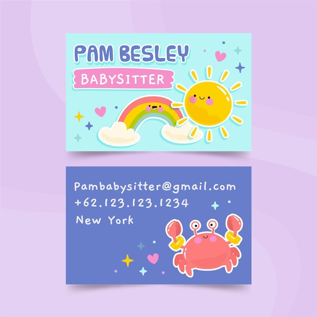 Double-sided business card