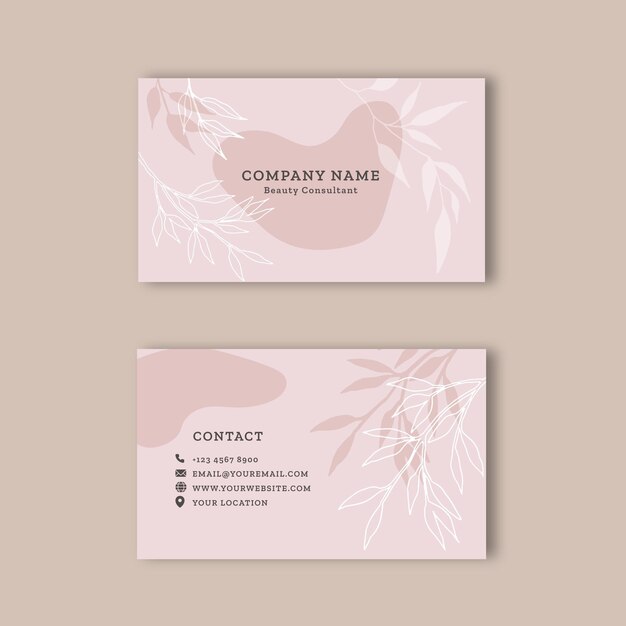 Double-sided business card