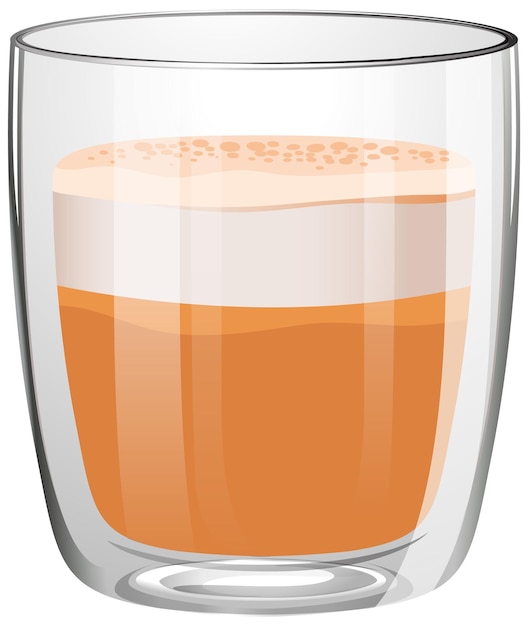 DoubleWalled Glass with Beverage