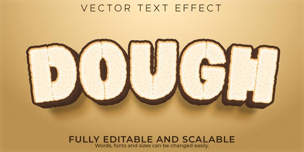 Dough text effect,