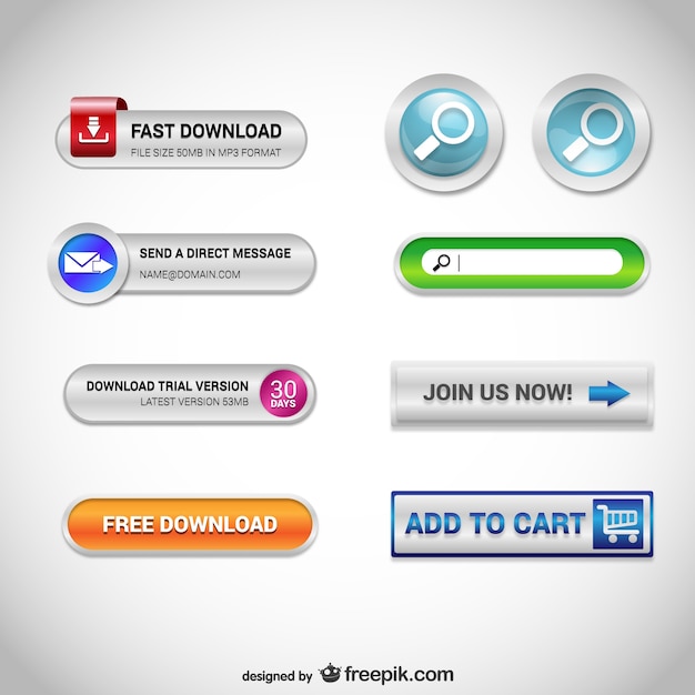 Download web buttons