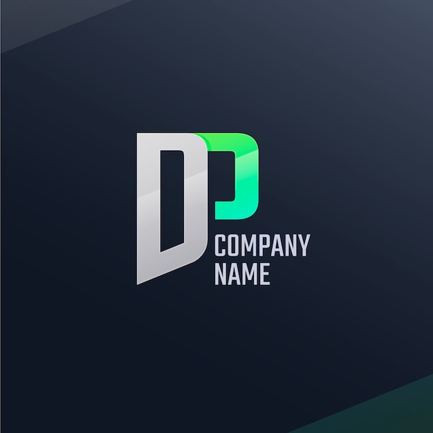 Free Vector dp logo monogram design